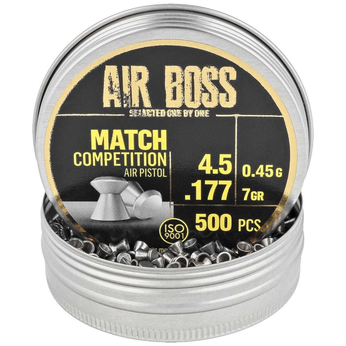 Balines Apolo Modelo Match Competition Air Boss Calibre 5.5 Lata 250  Unidades.