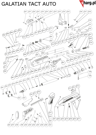  Top module, PCP Hatsan BT65 airgun (2427)