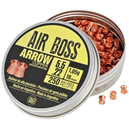 Apolo Air Boss Arrow Copper AirGun Pellets .22/5.5 mm, 1.05g/16.0gr (30100)