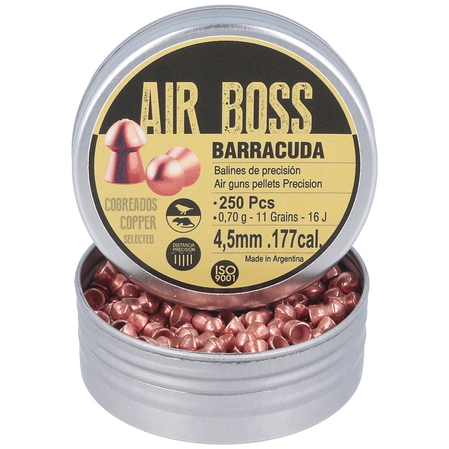 Apolo Air Boss Barracuda Copper AirGun Pellets .177/4.5 mm, 250 pcs 070.g/ 11.0gr (30003)