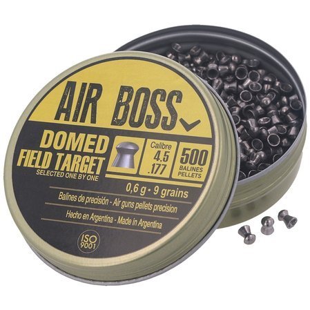 Apolo Air Boss Domed Field Target AirGun Pellets .177/4.5 mm, 500 pcs 0.60g/9.0gr (30202)