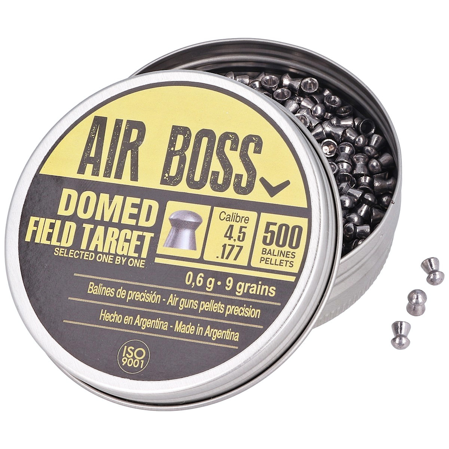 Apolo Air Boss Domed Field Target  AirGun Pellets .177/4.51 mm, 500 pcs 0.60g/9.0gr (30202-1)