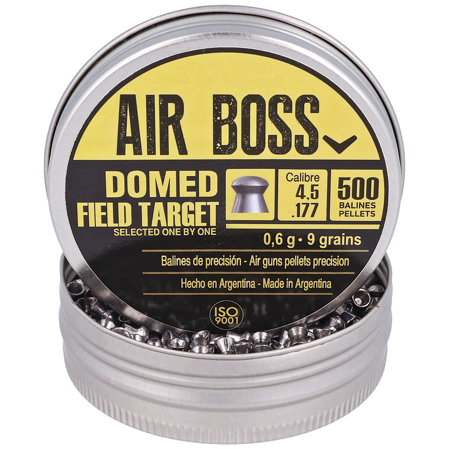 Apolo Air Boss Domed Field Target  AirGun Pellets .177/4.51 mm, 500 pcs 0.60g/9.0gr (30202-1)