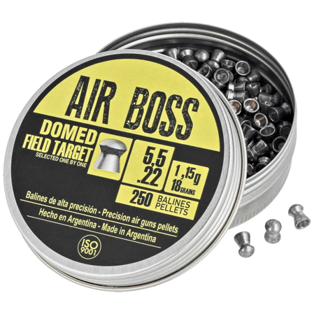 Apolo Air Boss Domed Field Target  AirGun Pellets .22/5.5 mm, 250 pcs 1.15g/18.0gr (30203)