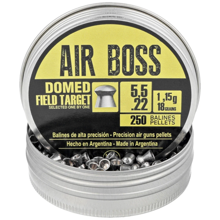 Apolo Air Boss Domed Field Target  AirGun Pellets .22/5.5 mm, 250 pcs 1.15g/18.0gr (30203)