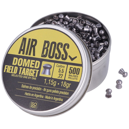 Apolo Air Boss Domed Field Target  AirGun Pellets .22/5.5 mm, 500 pcs 1.15g/18.0gr (30205)