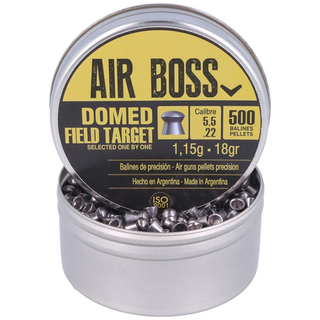 Apolo Air Boss Domed Field Target  AirGun Pellets .22/5.52 mm, 500 psc 1.15g/18.0gr (30205-2)