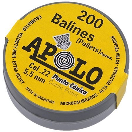 Apolo Conic AirGun Pellets .22/5.5 mm, 200 pcs 0.84g/13.0gr (11005)