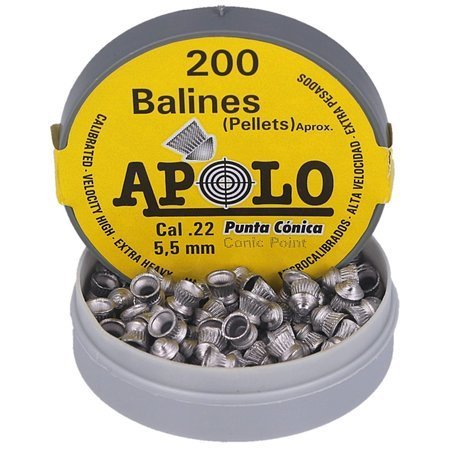 Apolo Conic AirGun Pellets .22/5.5 mm, 200 pcs 0.84g/13.0gr (11005)