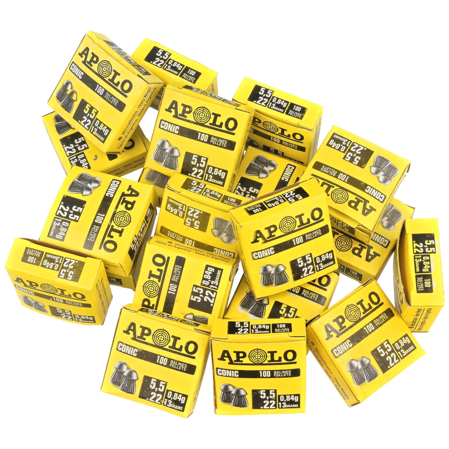 Apolo Conic AirGun Pellets 5.5 mm, 100 pcs 0.84g/13.0gr (20004)