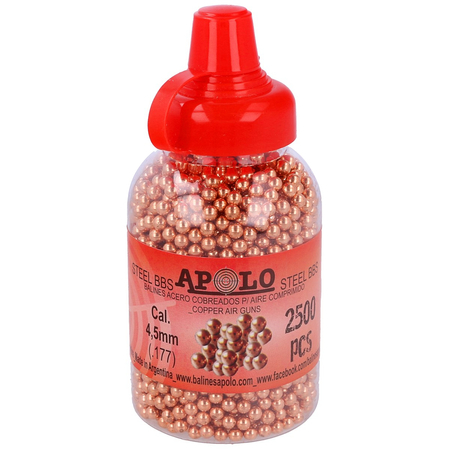 Apolo Copper Steel BBs .177 / 4.5 mm, 2500 pcs (19981)