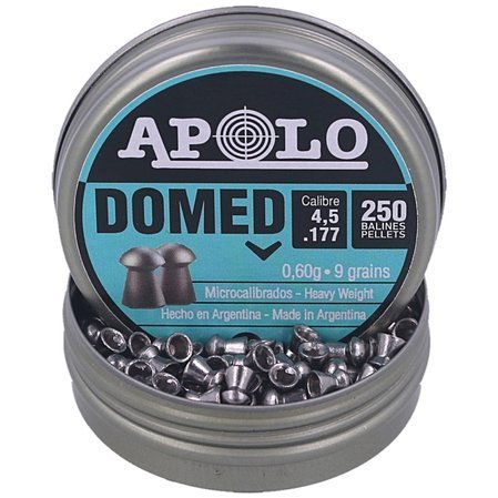 Apolo Domed .177 / 4.5 mm AirGun Pellets, 200 psc 0.60g/9.0gr (19914)