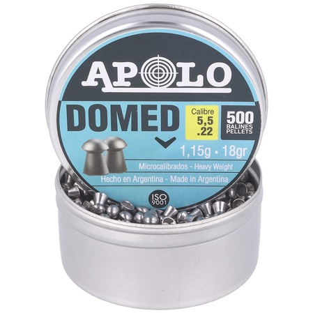 Apolo Domed AirGun Pellets .22/5.5 mm, 500 pcs 1.15g/18.0gr (19915)