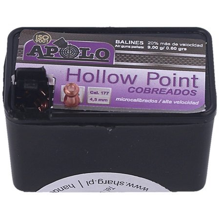 Apolo Hollow Point Copper .177 / 4.5 mm AirGun Pellets 400 psc 0.60g/9.0gr (19990)