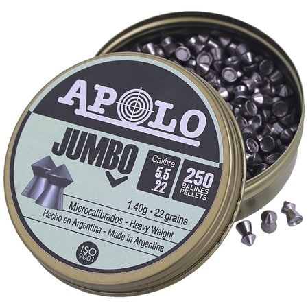 Apolo Jumbo AirGun Pellets .22/5.5 mm, 250 pcs 1.40g/22.0gr (19921)