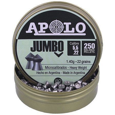 Apolo Jumbo AirGun Pellets .22/5.5 mm, 250 pcs 1.40g/22.0gr (19921)