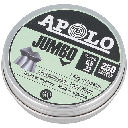 Apolo Jumbo AirGun Pellets .22/5.52 mm, 250 pcs 1.40g/22.0gr (19921-2)