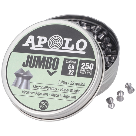 Apolo Jumbo AirGun Pellets .22/5.52 mm, 250 pcs 1.40g/22.0gr (19921-2)