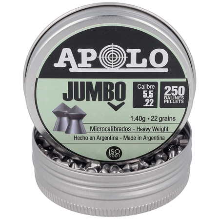 Apolo Jumbo AirGun Pellets .22/5.52 mm, 250 pcs 1.40g/22.0gr (19921-2)