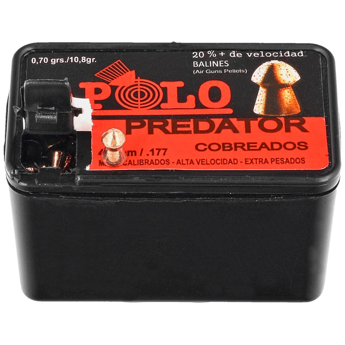 Apolo Predator Copper AirGun Pellets .177/4.5 mm, 400 pcs 0.70g/10.0gr (19950)