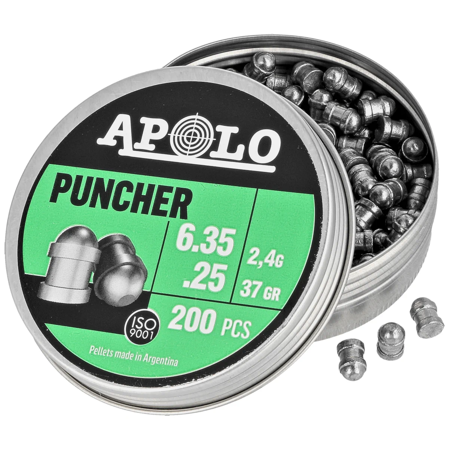 Apolo Puncher AirGun Pellets .25/6.35 mm, 200 pcs 2.40g/37.0gr (19972)