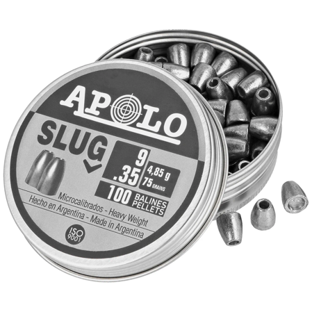 Apolo Slug 75 AirGun Pellets .35/9 mm, 100 pcs 4.85g/75.0gr (19307)