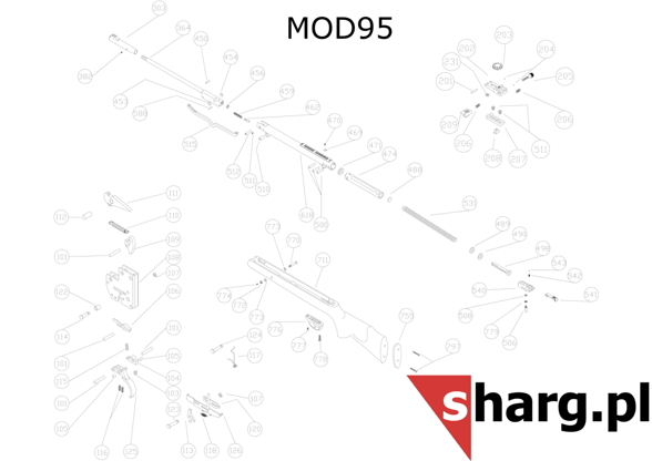 Barrel Lock Spring for Hatsan MOD 33-135, Striker (459)