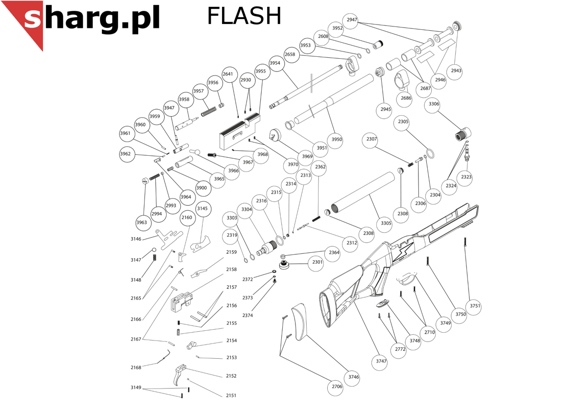 Barrel for Hatsan PCP Airgun Flash (3954)