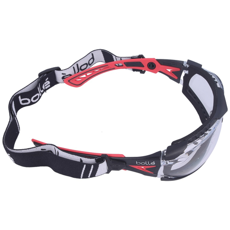 Bolle Safety Rush+ Assembled Clear Platinium Tactical Glasses (RUSHPFSPSI)