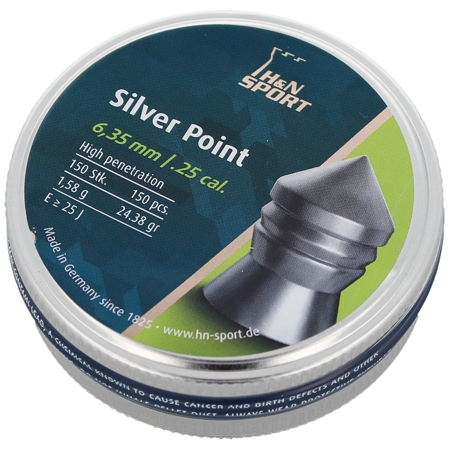 Diabolo H&N Silver Point cal 6.35mm 150psc (92346350003)