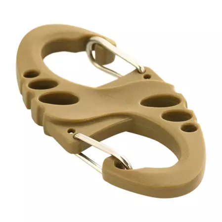 Double-sided carabiner M-Tac S-Hook 50mm Coyote (SHKCRBNR-COY)