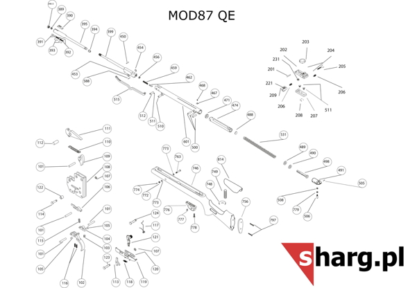 Element of the fuse airgun Hatsan MOD 33 - Torpedo 155 (113)