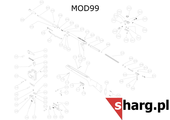 Element of the fuse airgun Hatsan MOD 33 - Torpedo 155 (113)