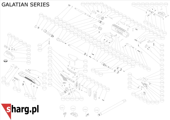 Fuse spring for Hatsan AT44, Airmax, Barrage, BullMaster, Galatian, Hercules, Nova, Predator air rifles (2413)