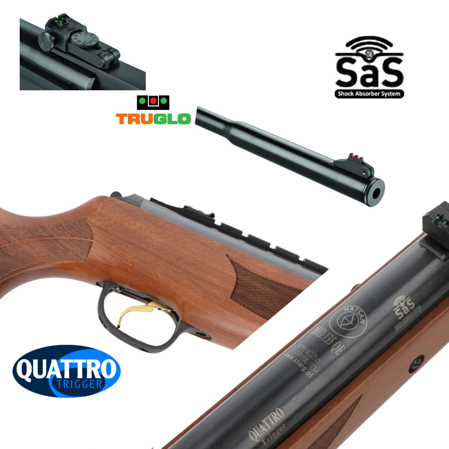 Hatsan 135 QE, Air Rifle with QE barrel