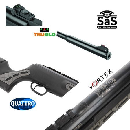 Hatsan 135 QE Sniper Vortex Gas Piston .30cal / 7.62mm, Air Rifle with QE barrel