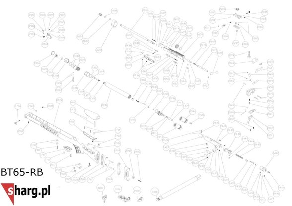 Hatsan AirMax airgun sleeve, AT44, BT65, BullBoss, Gladius, Nova, Trophy (Part 2631)