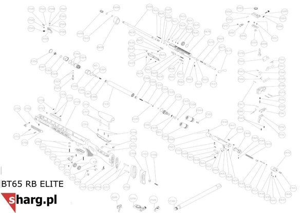 Hatsan AirMax airgun sleeve, AT44, BT65, BullBoss, Gladius, Nova, Trophy (Part 2631)