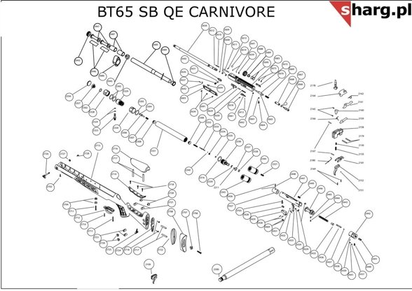 Hatsan AirMax airgun sleeve, AT44, BT65, BullBoss, Gladius, Nova, Trophy (Part 2631)