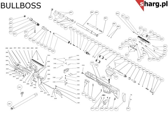 Hatsan AirMax airgun sleeve, AT44, BT65, BullBoss, Gladius, Nova, Trophy (Part 2631)