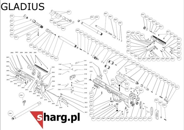 Hatsan AirMax airgun sleeve, AT44, BT65, BullBoss, Gladius, Nova, Trophy (Part 2631)