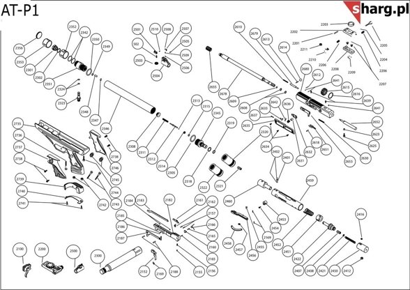 Hatsan AirMax airgun sleeve, AT44, BT65, BullBoss, Gladius, Nova, Trophy (Part 2631)