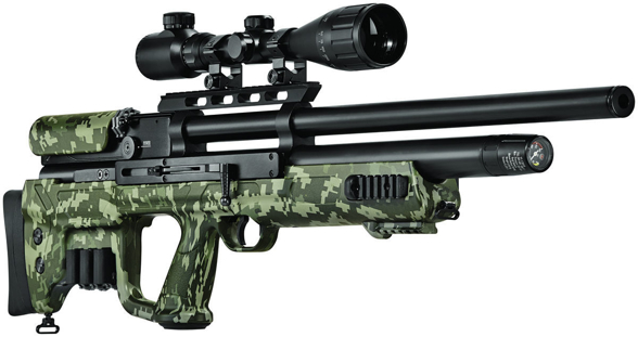 Hatsan Gladius M2 Camo, PCP Air Rifle with QE barrel