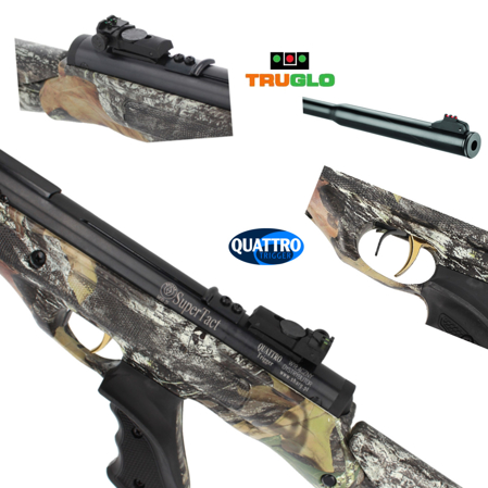 Hatsan SuperTact Camo QE, Air Pistol with QE barrel