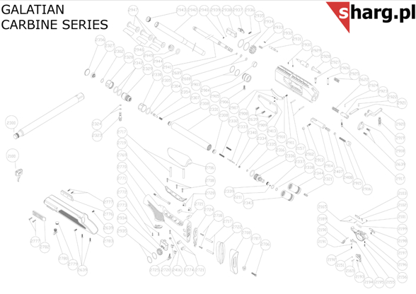 Hatsan Trigger Gold trigger mechanism for Galatian (2150-05 GD)