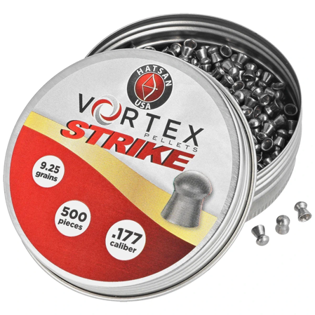 Hatsan USA Vortex Strike AirGun Pellets .177/4.5 mm, 500 pcs 0.60g/9.25gr (HA30202)