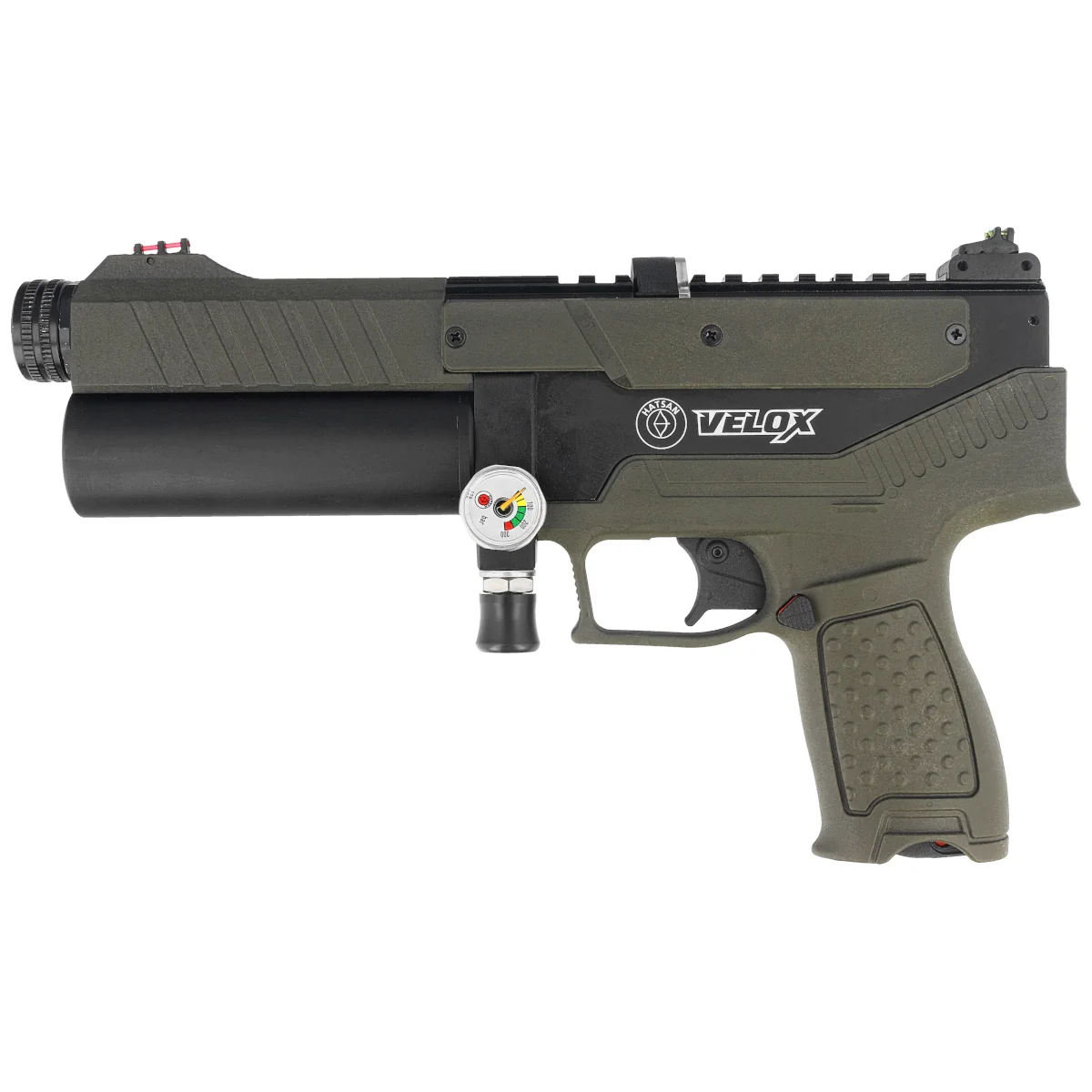 Hatsan Velox .177 / 4.5 mm PCP Semi Auto air pistol Olive Drab