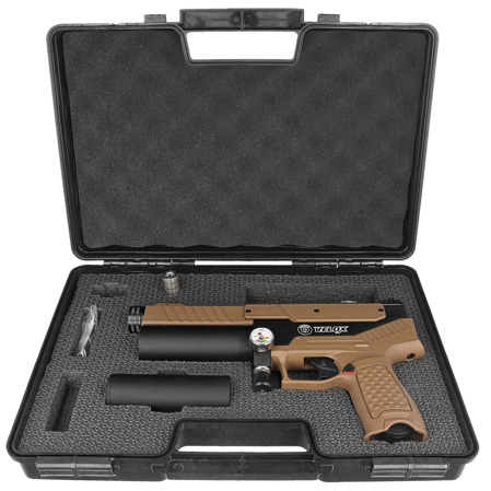 Hatsan Velox .22 / 5.5 mm PCP Semi Auto air pistol FDE