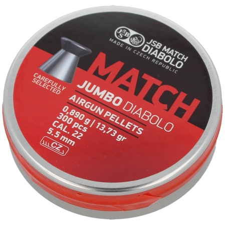 JSB Diabolo Jumbo Match Pellets 5.5mm, 300psc (546250-300)