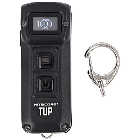 NiteCore 1000lm, Li-ion Battery / 1200mAh Inteligent Keychain Light (TUP HI-TECH BLACK)